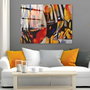 Wallity Pintura decorativa de vidrio templado Multicolor 40 x 60 cm